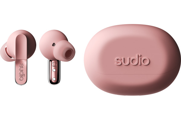 SUDIO Noise Cancelling Earbuds N3PROPNK N3 Pro Pink, Wireless