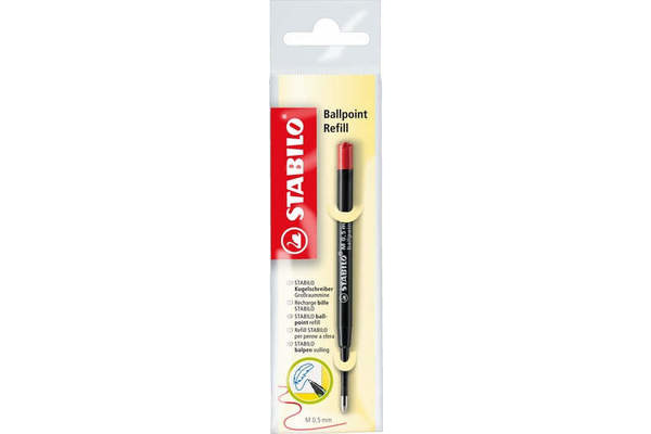 STABILO Ballpoint Refill Mine 0.5mm 2/040-02 rot