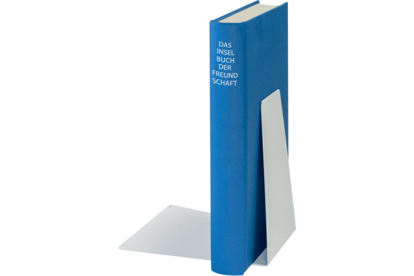 LEITZ Buchstütze Metall 52980001 weiss 12,5x14,5x14cm