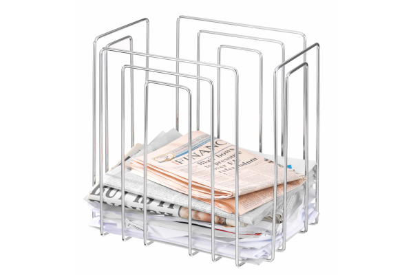 TMP Papiersammler/Zeitungsbinder 1111.01 chrom 37x27x37cm