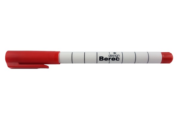 BEREC Whiteboard Marker schmal 1mm 956.10.02 rot