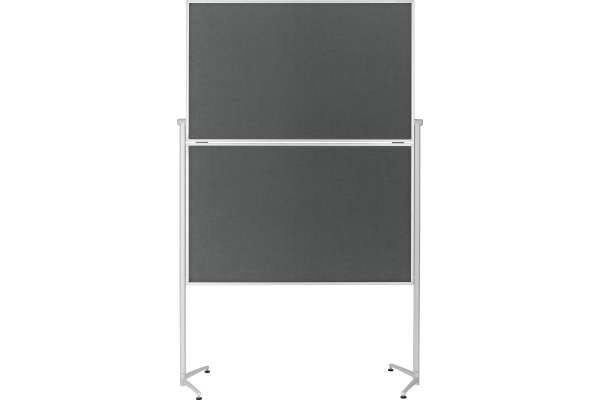 MAGNETOP. Design-Moderatorentafel Filz 1151301 grau, klappbar 1200x1500mm