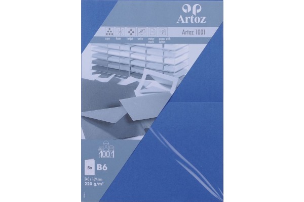 ARTOZ Karten 1001 B6 107362264 220g, royal 5 Blatt
