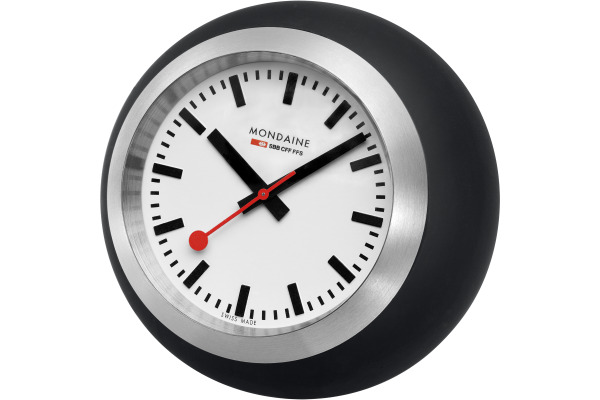 MONDAINE Tischuhr Globe 60mm A66030335 schwarz