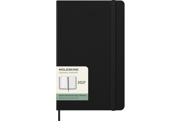 MOLESKINE Agenda Classic Large 2027 DHB12WN3Y 1W/1S schwarz HC 13x21cm