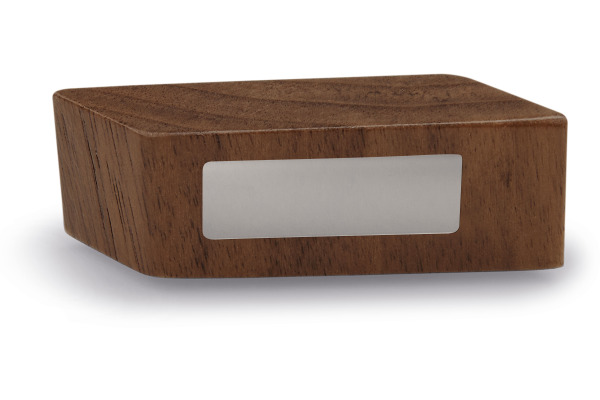 MAGNETOP. Design Magnet 4 Stück 1665251 Wood Series,Walnuss 60x20x13mm