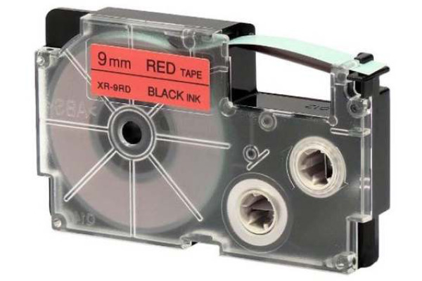 CASIO Beschriftungsband XR-9RD 9mm/8m schwarz/rot
