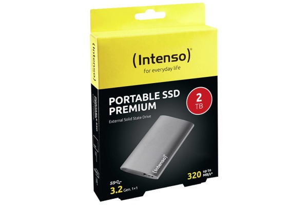 INTENSO External SSD Premium 2TB 3823470 USB 3.0 + Cable 1.8 inch