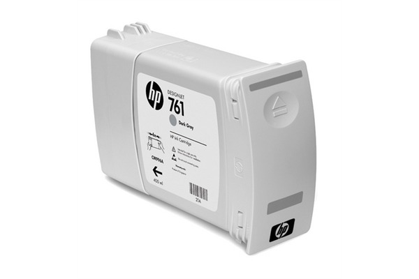 HP Tintenpatrone 761 dark grey CM996A DesignJet T7100 400ml