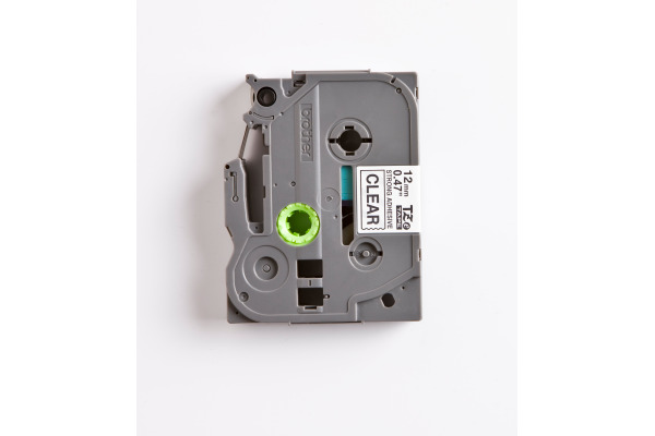 PTOUCH Band, strong/adh. schwarz/klar TZe-S131 PT-300 12 mm
