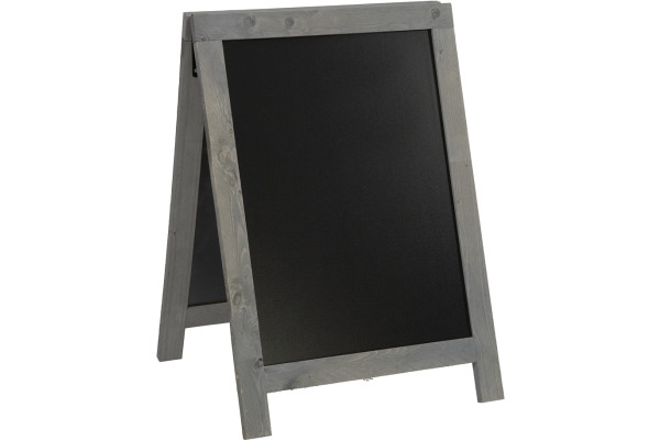 SECURIT Gehwegtafel m. Holzrahmen SBD-NG-85 Vintage grey 85x55x4.5cm