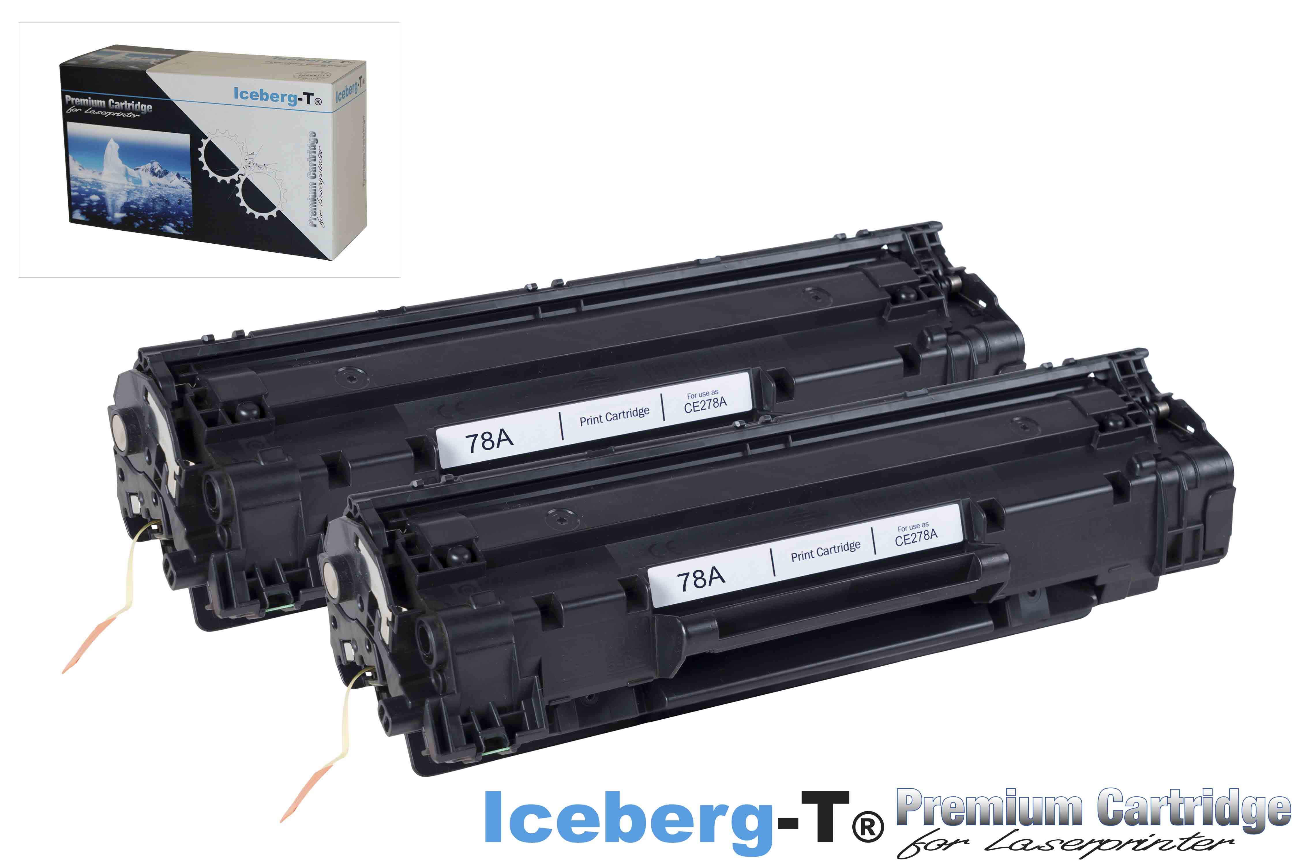 Iceberg-T Toner CE278A DuoPack 2 Stück à 2'100 Seiten, schwarz