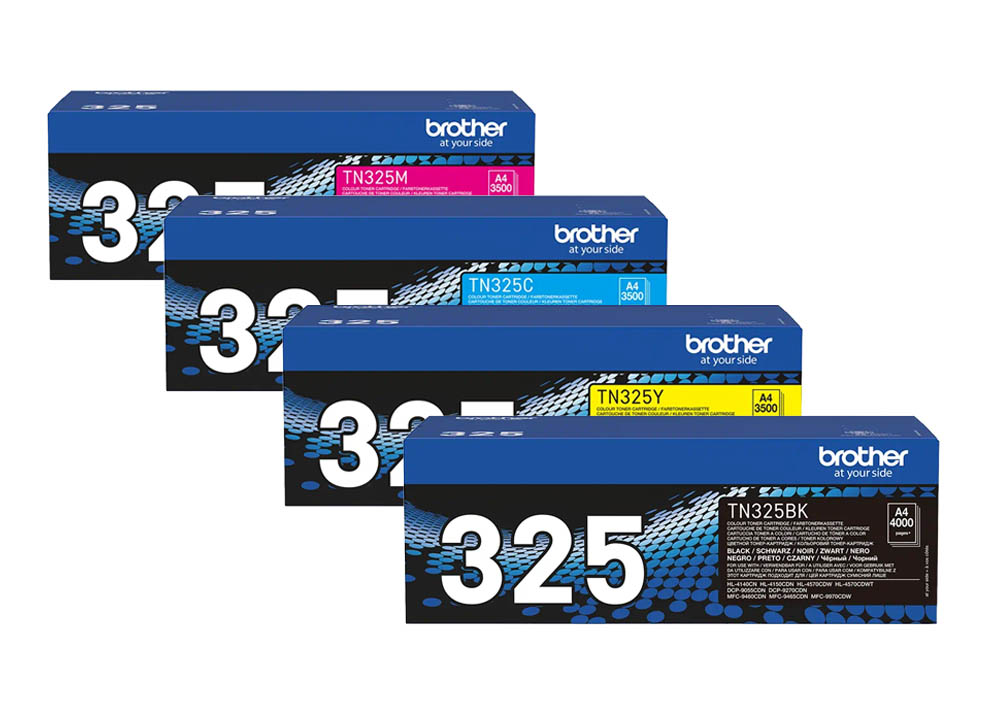 Original Brother Toner SET TN325/TN-325 Multipack / Set mit allen vier Farben