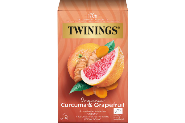 TWININGS Bio Kurkuma & Grapefruit 100017267 Beutel 2g, 20 Stk.