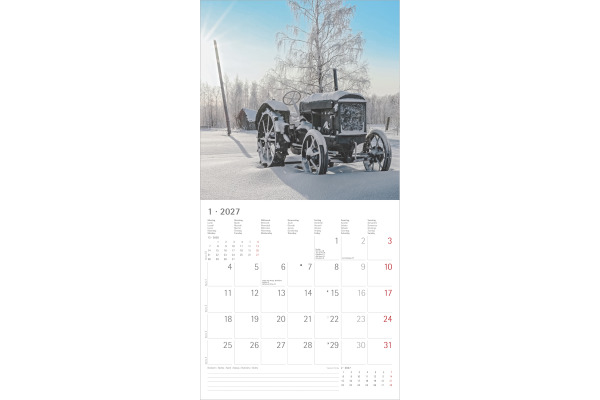 ALPHA EDI Bildkalender 2027 161302 Traktoren ML 30x30cm