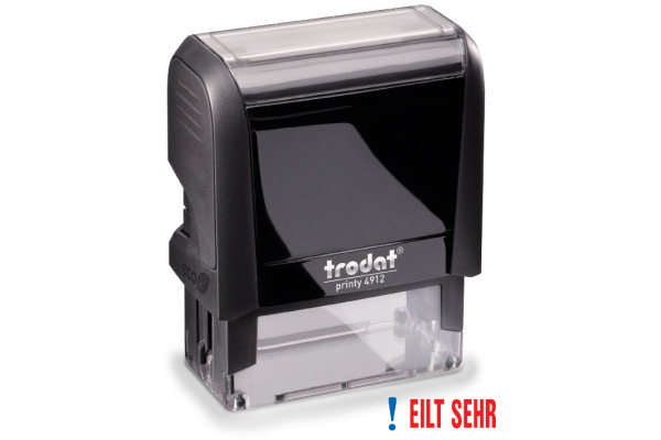TRODAT Stempel eilt sehr 4912EILTS blau/rot 47x18mm
