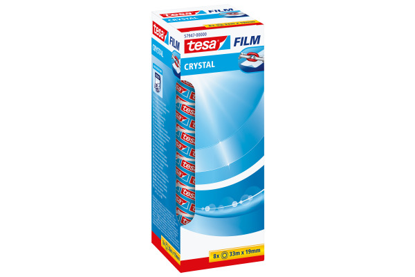 TESA Crystal Tape 19mmx33m 579470000 8 Stück
