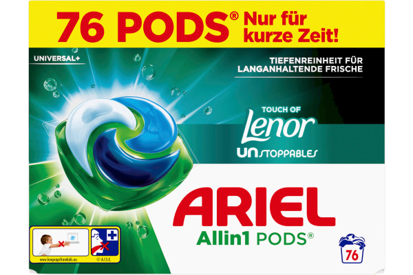 ARIEL Wäsche-Pods Allin1 972416 Touch of Unstoppables 82 Pods