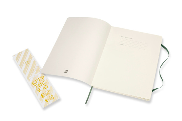 MOLESKINE Notizbuch Classic SC XL 853600073 grün, kariert 5mm 192 Blatt
