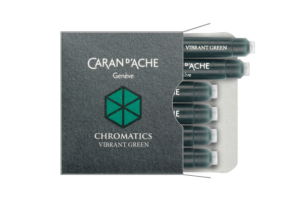 CARAN D'A Tintenpatrone 8021.210 Vibrant Green 6 Stück