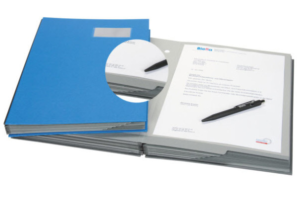 BIELLA Unterschriftenmappe A4 34141005U blau 10-teilig