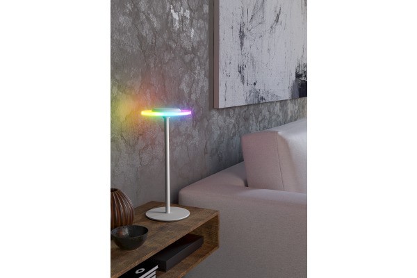 EGLO Tischleuchte Trepella 75885 weiss, Akku, RGB-LED