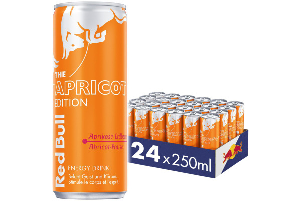 RED BULL Energy Drink Alu RC237868 Apricot Edition 25 cl, 24 Stk.