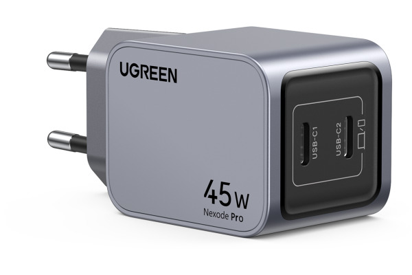 UGREEN USB Wallcharger Nexode Pro 35008 45W, Dual USB-C, GaN