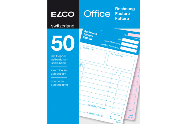 ELCO Rechnung A6 74592.19 60g 50x2 Blatt