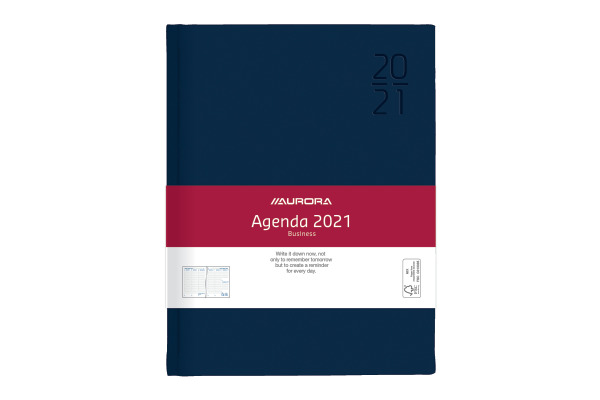 AURORA Agenda Vivella Business 2027 2916 1W/2S ass. ML 17.5x22.5cm