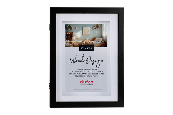 DUFCO Bilderrahmen 21x29.7cm 162010002 MemoryFrame, schwarz