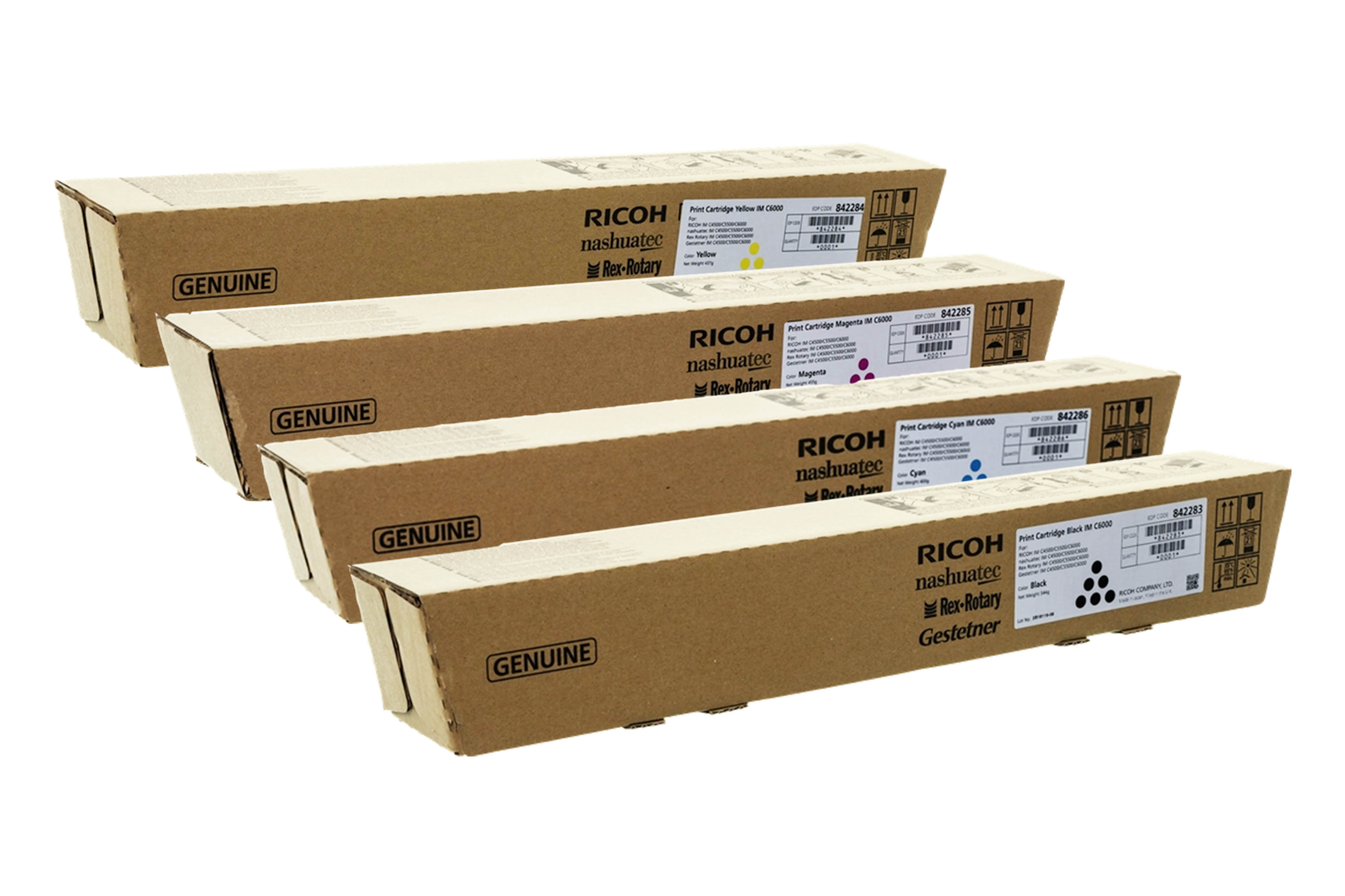 Original Ricoh Toner SET C6000 Multipack / Set mit allen vier Farben