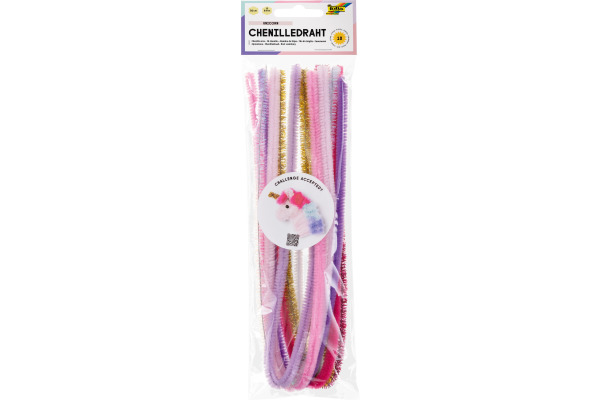 FOLIA Chenilledraht 8mmx50cm 779892 Unicorn 10 Stück