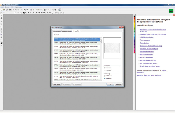 SIGEL CardDesigner plus CD SW670 Software DE 200 Karten