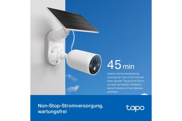 TP-LINK Smart Wless Security Camera TAPOC425K incl. Solar Panel