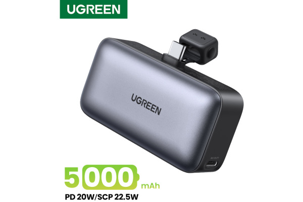 UGREEN Nexode Power Bank 5000mAh 35338 Built-in USB-C Connector