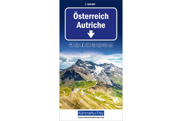 KÜMMERLY Strassenkarte 325901115 Österreich 1:500'000