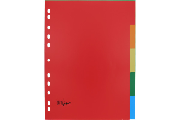 BÜROLINE Register PP A4 40980 multicolor 5-teilig