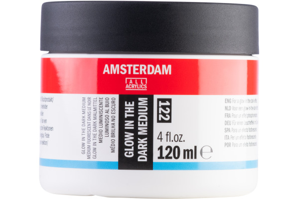 AMSTERDAM Malmittel 120ml 24093122 Glow in the dark 122