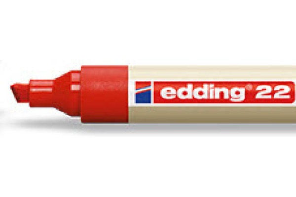EDDING Permanent Marker 22 1.0-5.0mm 22-2 rot