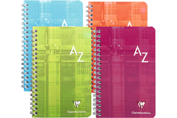 CLAIREFON Adressbuch Index A6 8609C ass., kariert, 5mm 90 Blatt