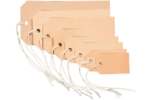 BIELLA Anhänge-Etiketten 35x55mm 56105500U braun 50 Stück