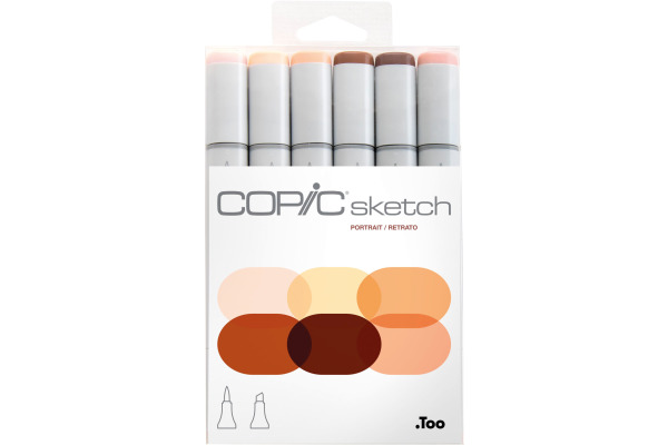 COPIC Marker Sketch 21075666 Set Porträt, 6 Stück