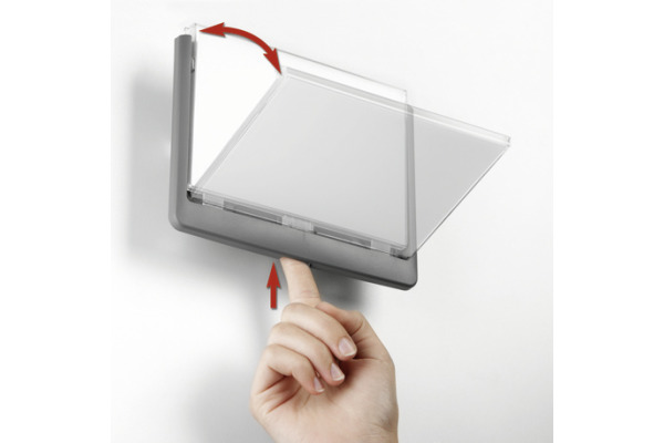 DURABLE Türschild Click Sign 486037 graphit, Kunststoff 149x52.5mm