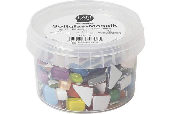 I AM CREA Soft Glas Poly 1413.05 Bunt Mix, 300g