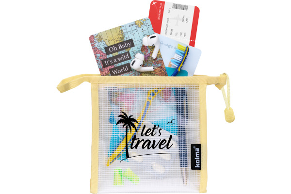 KOLMA Reissverschlusstasche  15x15cm 08.187.15 Mesh Bag,let's travel
