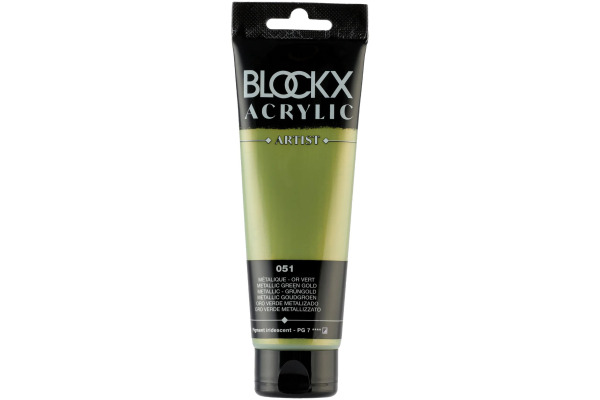 BLOCKX Acrylfarbe 120ml 60051BXC metallic grüngold