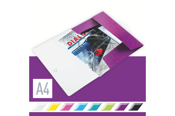 LEITZ Gummibandmappe WOW A4 45990062 violett für 150 Blatt