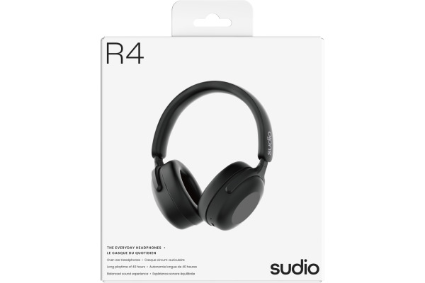 SUDIO Over-ear Headphones R4BLK R4, Black, Wireless