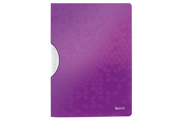 LEITZ Klemmhefter WOW ColorClip A4 41850062 violett 30 Blatt